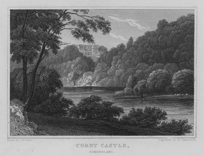 Corby Kalesi, Cumberland (gravür) by John Preston Neale