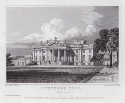 Duncombe Park, Yorkshire (gravür) by John Preston Neale