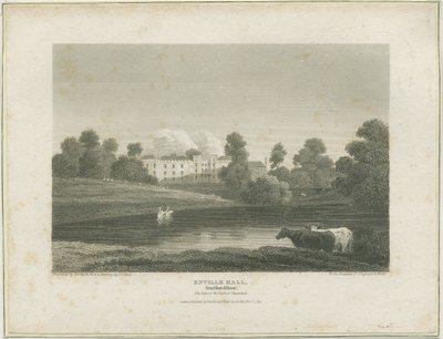 Enville Hall: gravür, nd [c 1814] (baskı) by John Preston Neale