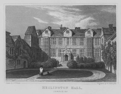 Heslington Hall, Yorkshire (gravür) by John Preston Neale