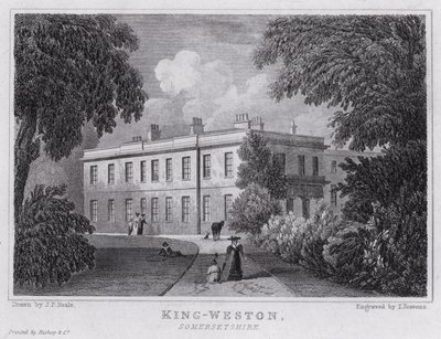King-Weston, Somersetshire (gravür) by John Preston Neale