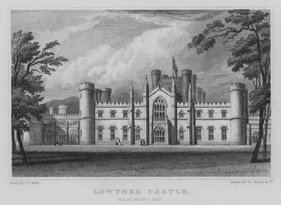 Lowther Kalesi, Westmoreland (gravür) by John Preston Neale
