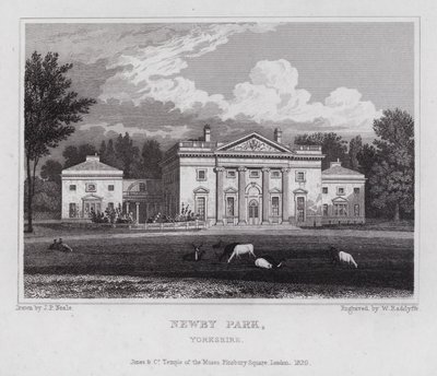 Newby Park, Yorkshire (gravür) by John Preston Neale