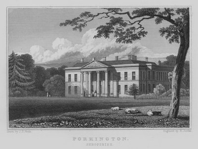 Porkington, Shropshire (gravür) by John Preston Neale
