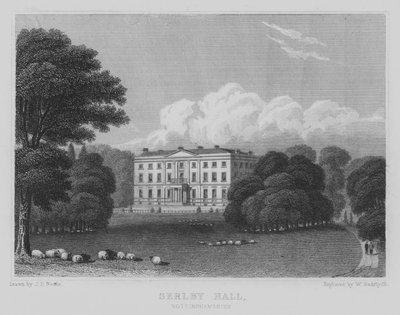 Serlby Hall, Nottinghamshire (gravür) by John Preston Neale