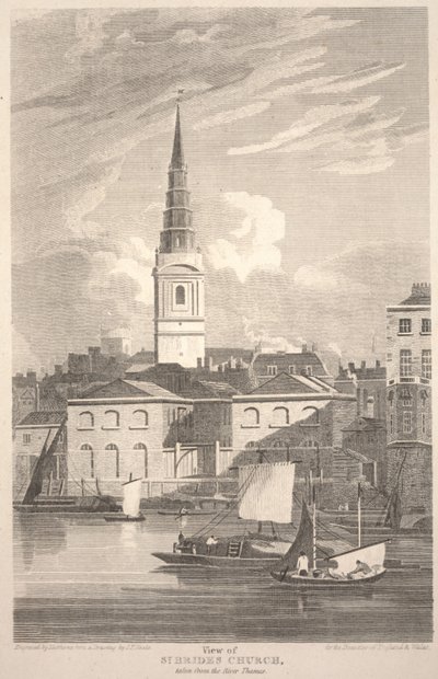 Matthews tarafından oyulmuş, Thames Nehri