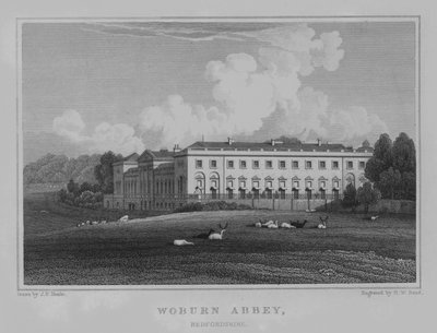 Woburn Manastırı, Bedfordshire by John Preston Neale