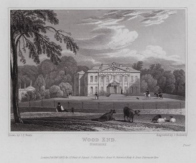 Wood End, Yorkshire (gravür) by John Preston Neale