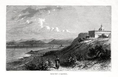 Karmel Dağı, İsrail, 19. yüzyıl. by J. Quartley