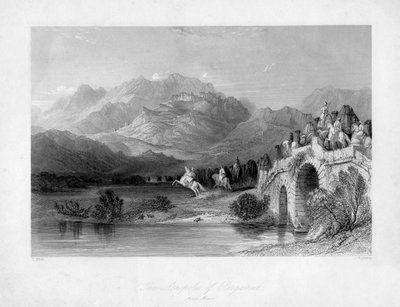 Bergama Bergama akropolü, Türkiye, 19. yüzyıl. by J. Redaway