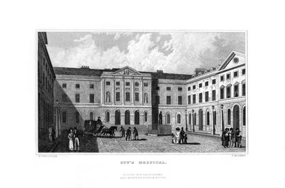 Guys Hastanesi, Southwark, Londra, 1829. by J. Rogers
