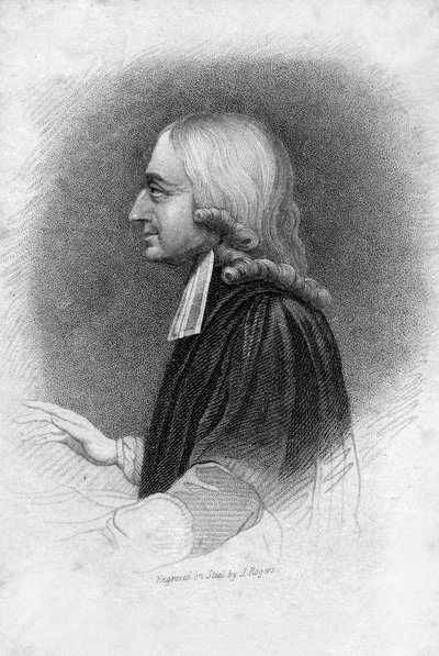John Wesley, Metodist lider, 19. yüzyıl. by J. Rogers