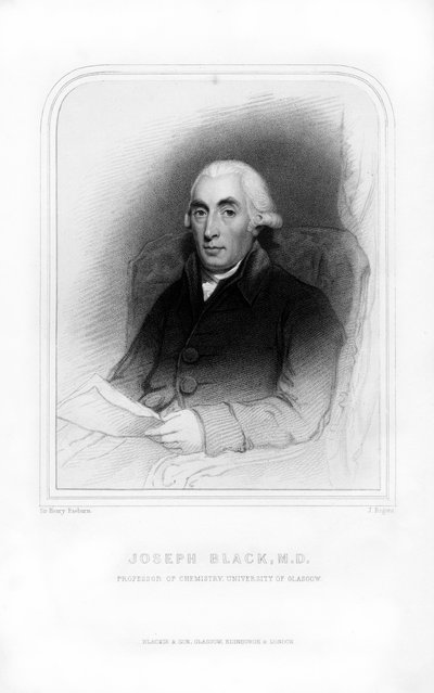 Joseph Black, İskoç fizikçi ve kimyager, 1870. by J. Rogers