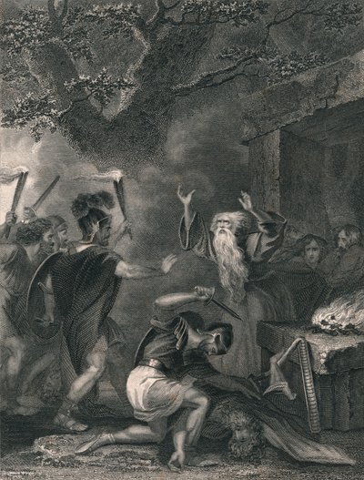 Druidlerin Katliamı, 19. yüzyılın ortalarında. by J. Rogers