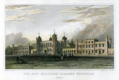Yeni Askeri Akademi Woolwich, Kent, c1829 by J. Rogers