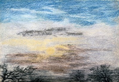 Chromatics of the Sky, 27 Ekim 1883 (kağıt üzerinde tebeşir ve pastel boya) by J. S. Dyason