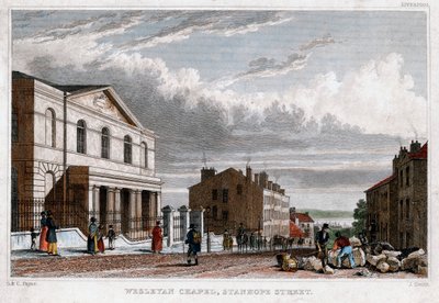 Wesleyan Şapeli, Stanhope Caddesi, Londra, 1830. by J. Smith
