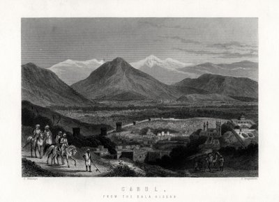 Cabul, Bala Hisarı'ndan, 1883 by J. Stephenson