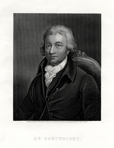 Edmund Cartwright, 1743-1823, İngiliz din adamı ve elektrikli dokuma tezgahının mucidi, by J. Thomson