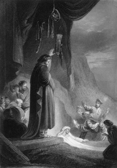 Yüksek sesle haykırdı, Lazarus, ortaya çık, 19. yüzyıl. by J. Thomson