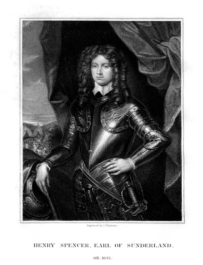 Henry Spencer, 1. Sunderland Kontu, İngiliz askeri, 1823. by J. Thomson