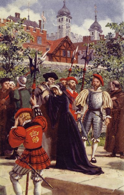 Sir Thomas More'un kızına vedası (renkli taş) by J. Williamson