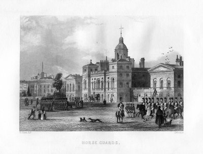 At Muhafızları, Londra, 19. yüzyıl. by J. Woods