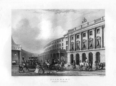 Çeyrek, Regent Street, Londra, 19. yüzyıl. by J. Woods