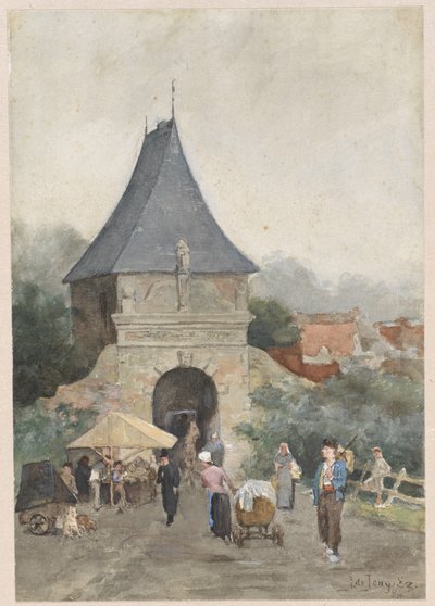 Schoonhoven'daki feribot kapısı by J. de Jong Ezn