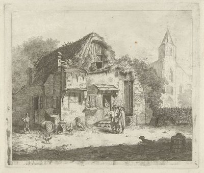 Bir kilisenin yanında çiftlik by Jabes Heenck