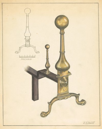 Andiron (çiftten biri) by Jack Staloff