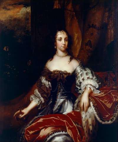 Braganza Kraliçesi Catherine c.1665 (tuval üzerine yağlıboya) by Jacob (attr. to) Huysmans