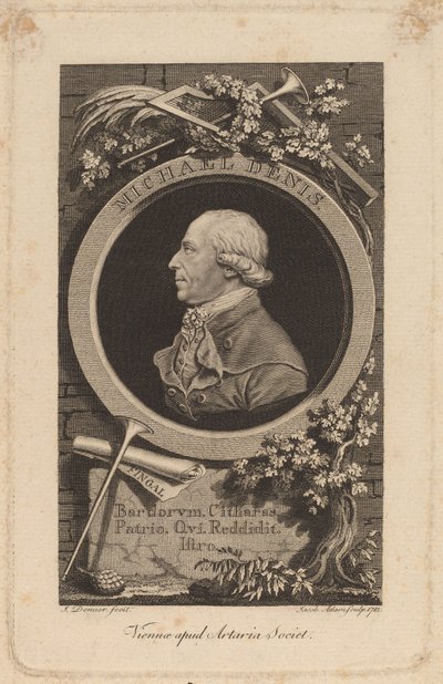 Johann-Michael Denis, 1781. by Jacob Adam