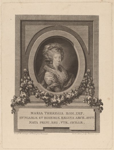 Marie-Thérèse, Kutsal Roma İmparatoriçesi, 1792. by Jacob Adam