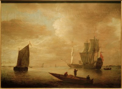 Durgun deniz by Jacob Adriaensz Bellevois