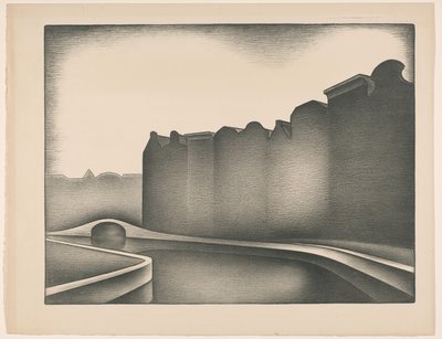 Su üzerinde evler by Jacob Bendien (signed by artist)