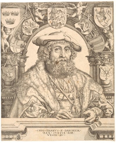 Danimarka Kralı II. Christian by Jacob Binck