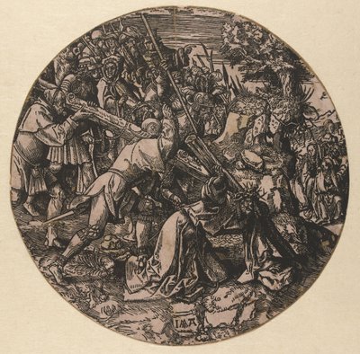 haç taşıyan The Round Passion (dizi adı) by Jacob Cornelisz van Oostsanen