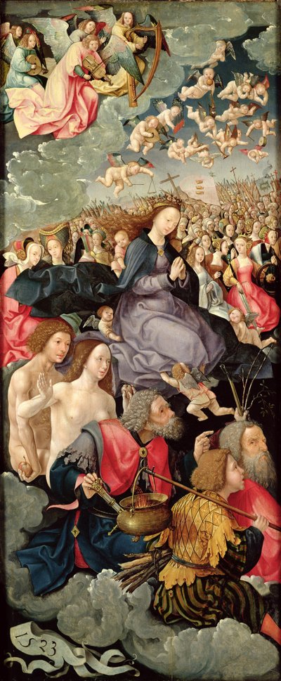 Üçlü Birliğe Tapınma ile Üç Parçanın sol kanadı, 1523 (bkz. 242037, 242039, 242040) by Jacob Cornelisz van Oostsanen