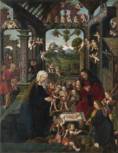 İsa Çocuğunun Tapınması, c.1515 by Jacob Cornelisz van Oostsanen