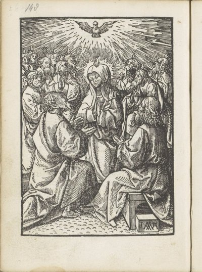 Kutsal Ruh'un Dökülmesi Küçük Tutku (dizi başlığı) by Jacob Cornelisz van Oostsanen