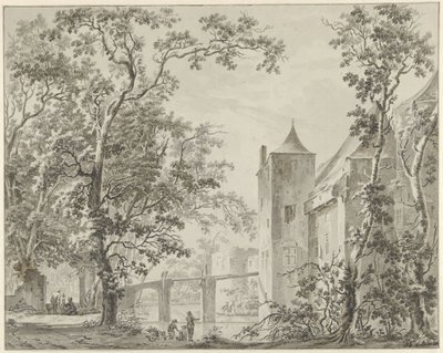 Utrecht yakınlarındaki kale de Haar by Jacob Elias van Varelen