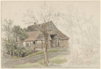 Delden'de ağaçlı çiftlik evi by Jacob Ernst Marcus