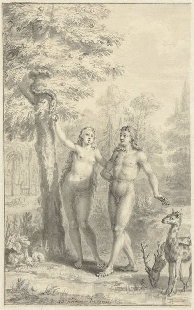 Adem ve Havva by Jacob Folkema