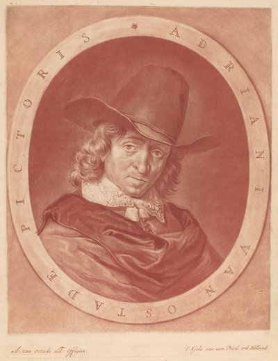 Adrian van Ostade by Jacob Gole after Adriaen van Ostade