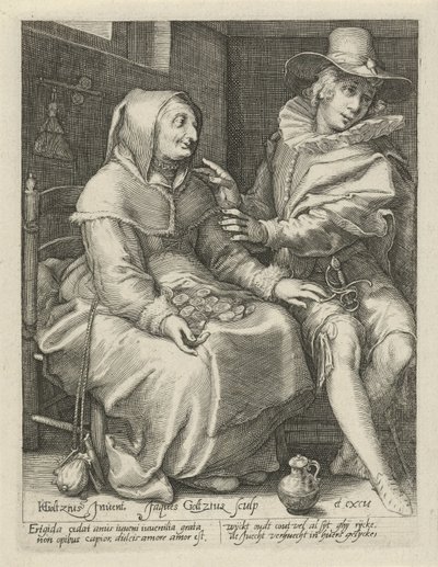 eşitsiz aşk by Jacob Goltzius (II)