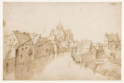 Dijle'deki Meryem Ana Kilisesi, Mechelen'de by Jacob Grimmer (possibly)