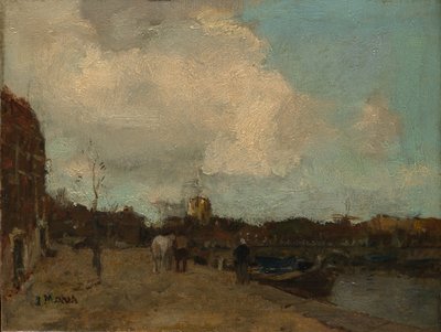 Kanal Tarafı. by Jacob Henricus Maris