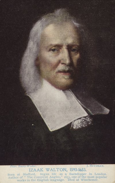 Izaak Walton (1593-1683), İngiliz yazar by Jacob Huysmans