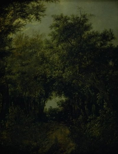Meşe Ormanında Yol by Jacob van Ruisdael